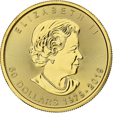 Coin, Canada, Gold Maple Leaf 40th anniversary, 50 Dollars, 2019, Royal Canadian