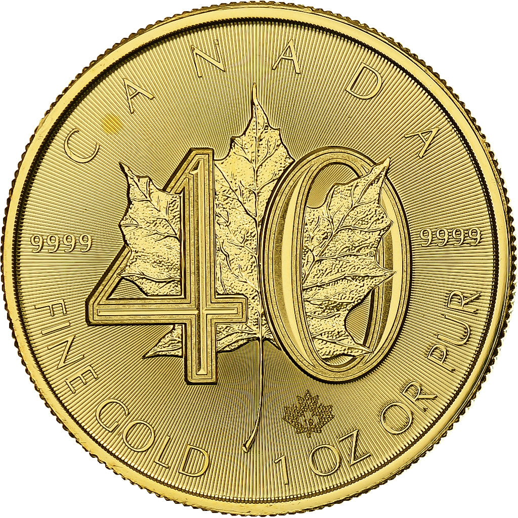 Coin, Canada, Gold Maple Leaf 40th anniversary, 50 Dollars, 2019, Royal Canadian