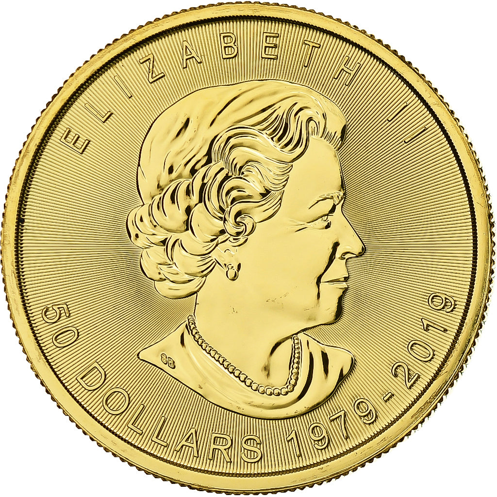 Coin, Canada, Gold Maple Leaf 40th anniversary, 50 Dollars, 2019, Royal Canadian
