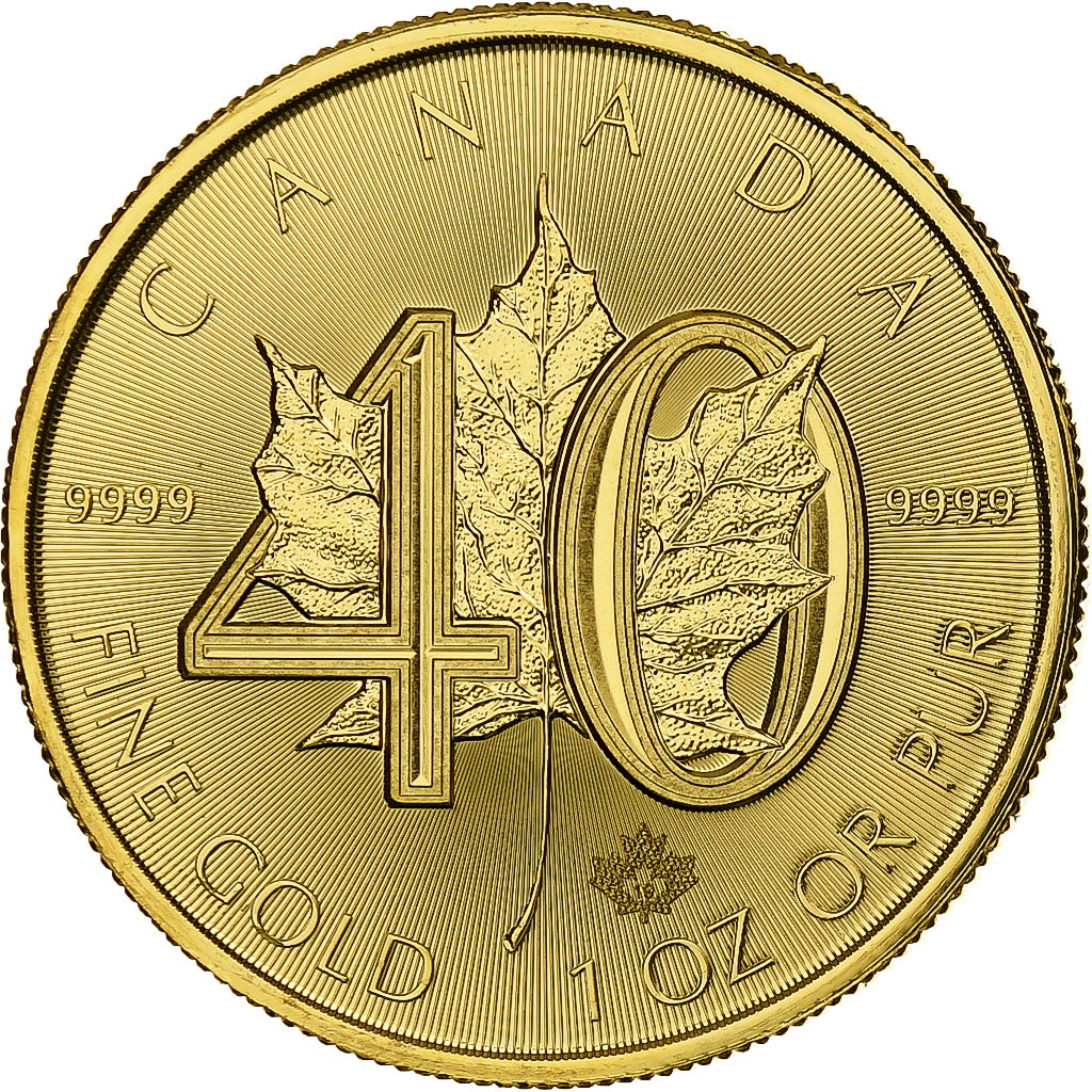 Coin, Canada, Gold Maple Leaf 40th anniversary, 50 Dollars, 2019, Royal Canadian
