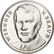 Germany, Medal, WERNHER V. BRAUN, MONDLANDUNG, MS(60-62), Silver