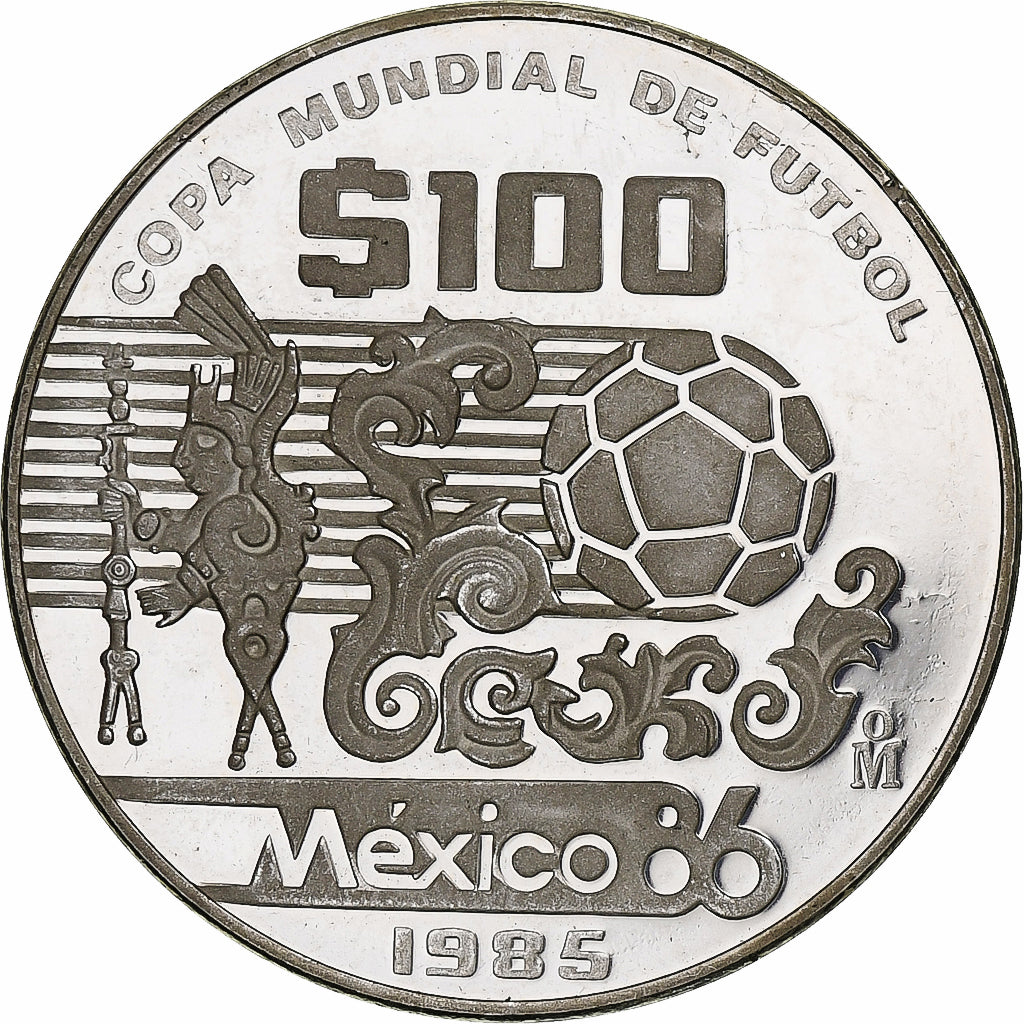 Coin, Mexico, 100 Pesos, 1985, Mexico City, MS(60-62), Silver, KM:499