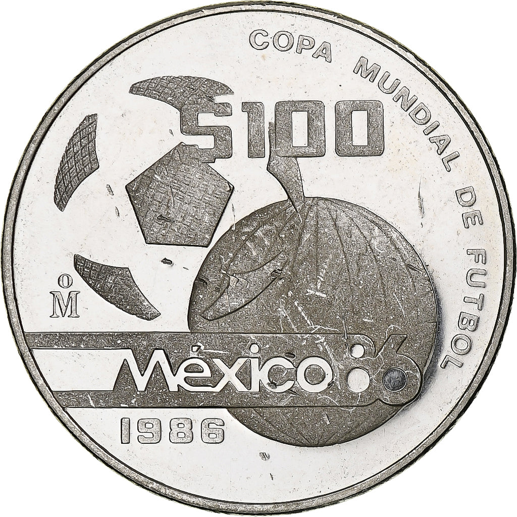 Moneda, México, 100 Pesos, 1986, Mexico City, EBC+, Plata, KM:521