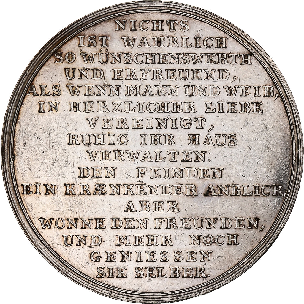 Germany, Medal, Médaille de mariage, AU(55-58), Silver