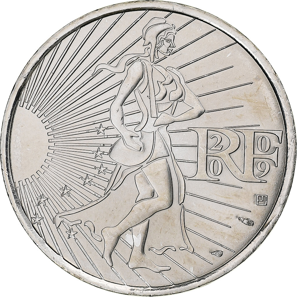 France, 10 Euro, 2009, MS(65-70), Silver, Gadoury:EU337, KM:1580