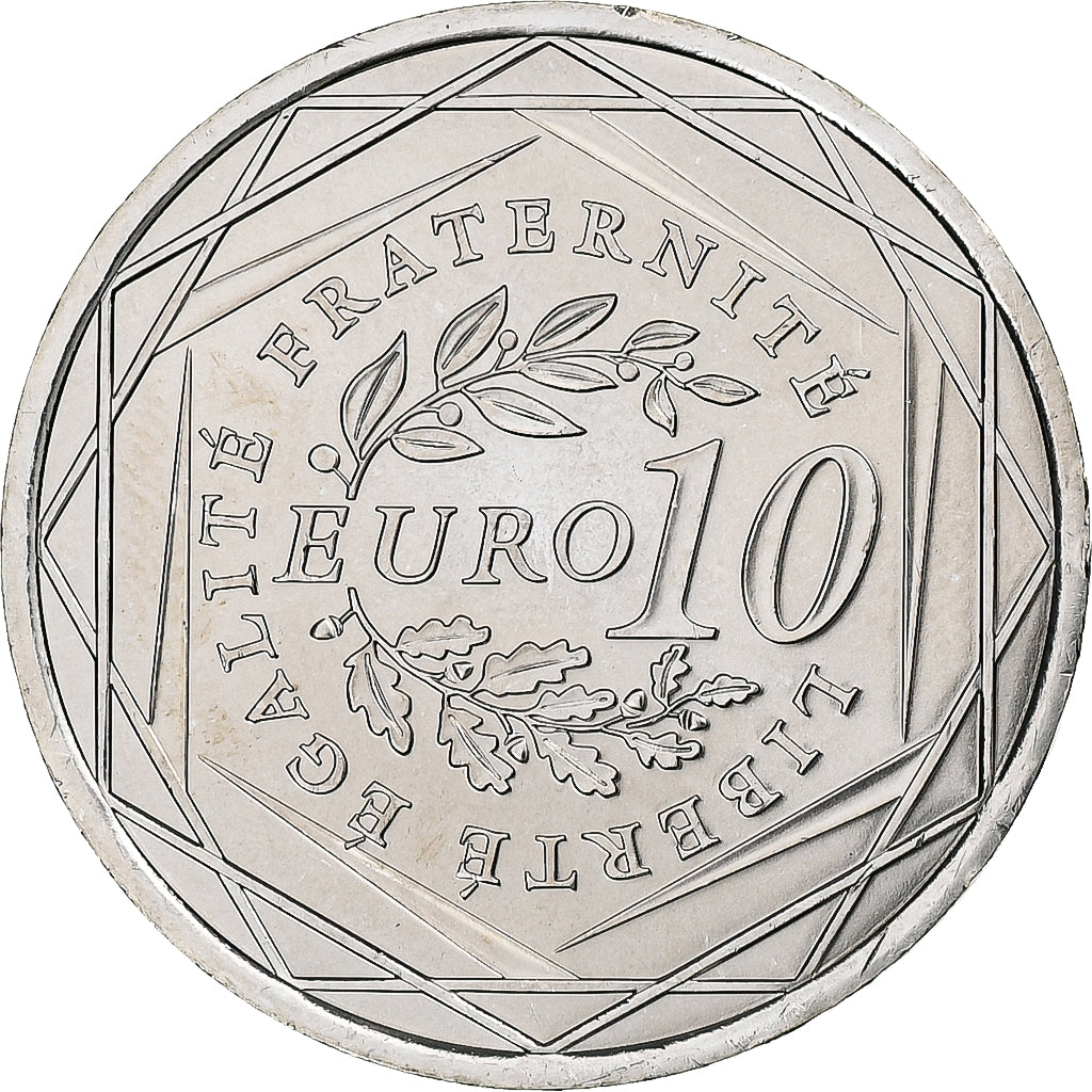 France, 10 Euro, 2009, MS(65-70), Silver, Gadoury:EU337, KM:1580