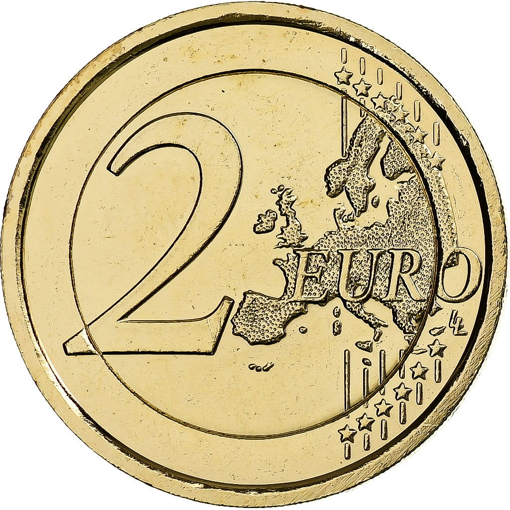 San Marino, 2 Euro, 2012, Rome, gold-plated coin, EBC, Bimetálico, KM:486
