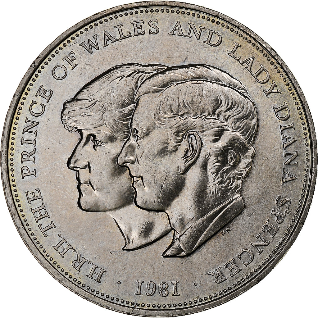 Moneta, Gran Bretagna, Elizabeth II, 25 New Pence, 1981, SPL, Rame-nichel