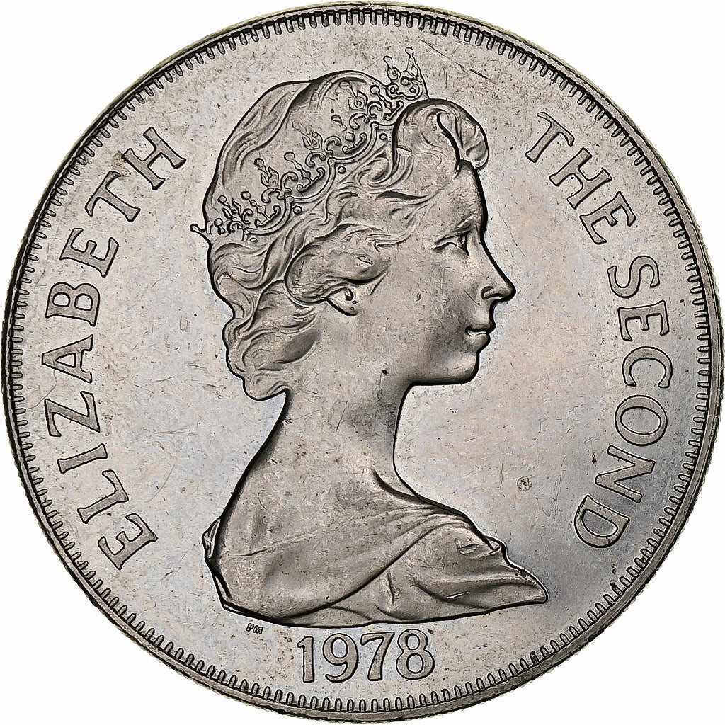 Coin, Tristan Da Cunha, Elizabeth II, Crown, 1978, Pobjoy Mint, AU(55-58)