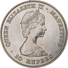 Münze, Mauritius, 10 Rupees, 1981, UNZ, Kupfer-Nickel, KM:46