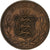 Moneta, Guernsey, 8 Doubles, 1864, Heaton, Birmingham, EF(40-45), Brązowy, KM:7