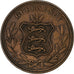 Coin, Guernsey, 8 Doubles, 1864, Heaton, Birmingham, EF(40-45), Bronze, KM:7