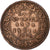 Moneda, INDIA BRITÁNICA, Victoria, 1/4 Anna, 1886, BC+, Cobre, KM:486