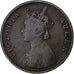 Munten, INDIA-BRITS, Victoria, 1/2 Anna, 1862, FR, Koper, KM:468