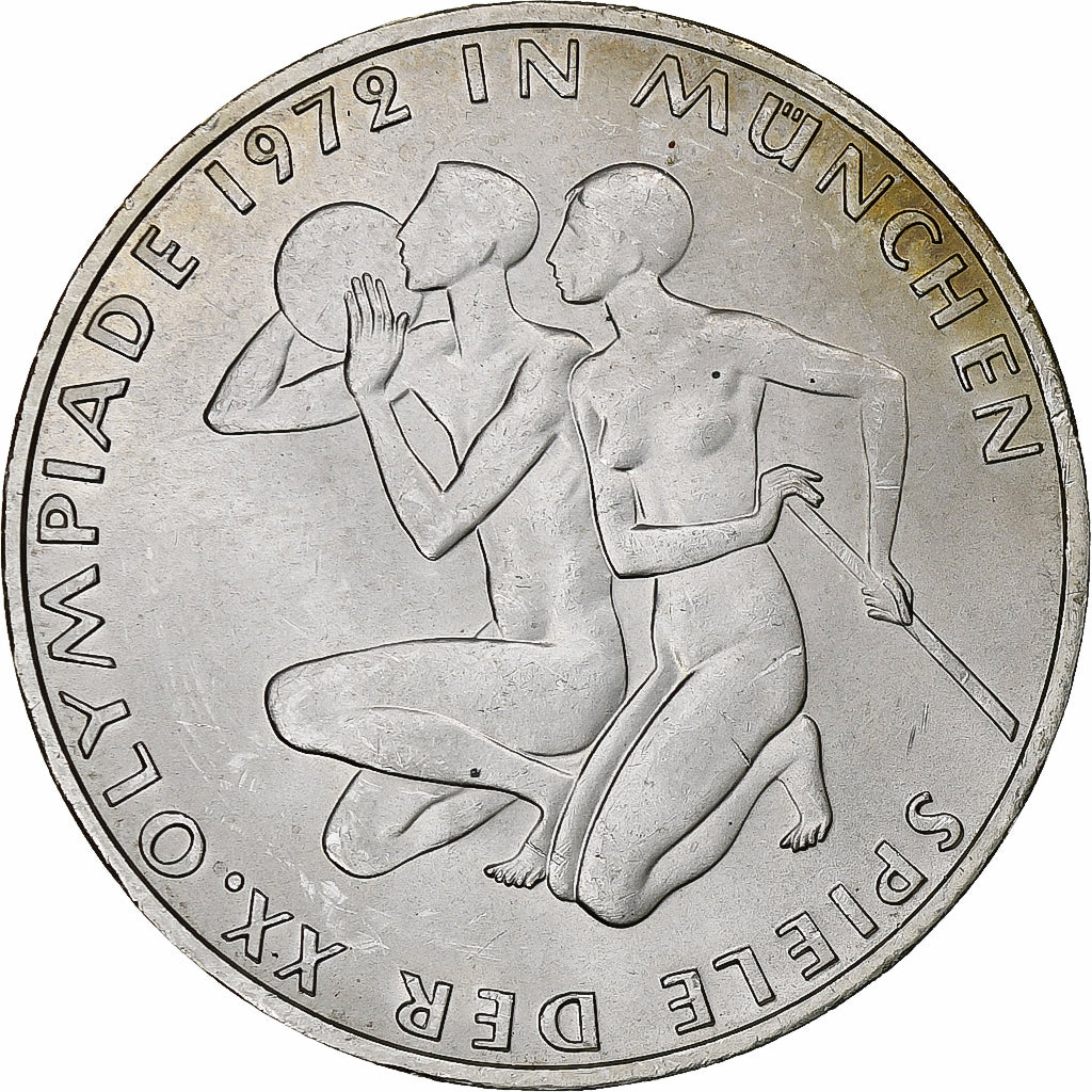 Münze, Bundesrepublik Deutschland, 10 Mark, 1972, Munich, UNZ, Silber, KM:132