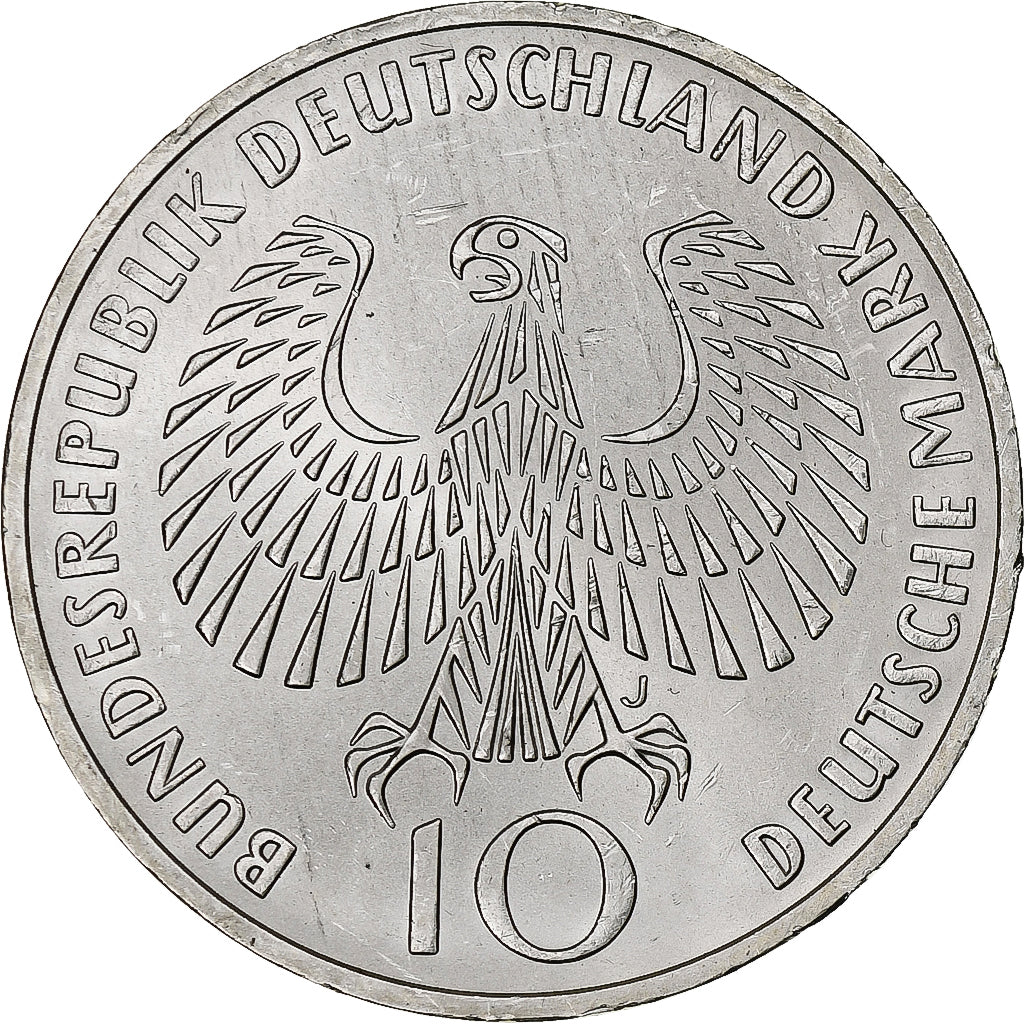 Monnaie, République fédérale allemande, 10 Mark, 1972, Hamburg, SPL, Argent