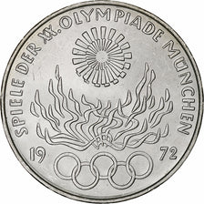 Coin, GERMANY - FEDERAL REPUBLIC, 10 Mark, 1972, Munich, MS(60-62), Silver