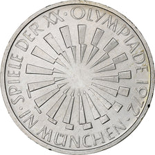 Moneta, GERMANIA - REPUBBLICA FEDERALE, 10 Mark, 1972, Stuttgart, SPL, Argento