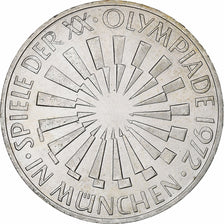 Coin, GERMANY - FEDERAL REPUBLIC, 10 Mark, 1972, Hamburg, MS(60-62), Silver