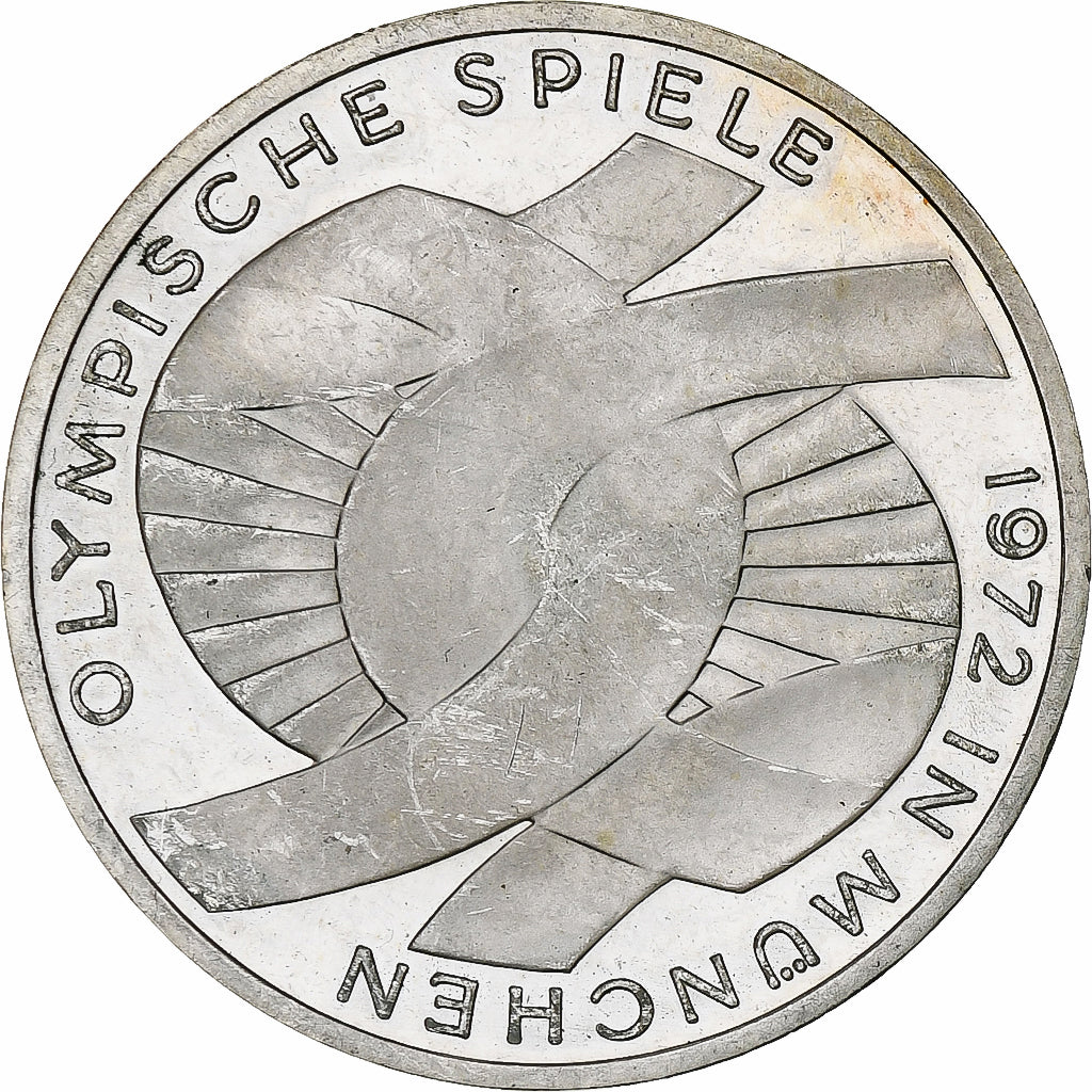 Monnaie, République fédérale allemande, 10 Mark, 1972, Karlsruhe, SUP+