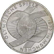 Coin, GERMANY - FEDERAL REPUBLIC, 10 Mark, 1972, Hamburg, MS(60-62), Silver