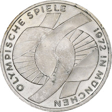 Coin, GERMANY - FEDERAL REPUBLIC, 10 Mark, 1972, Stuttgart, MS(60-62), Silver