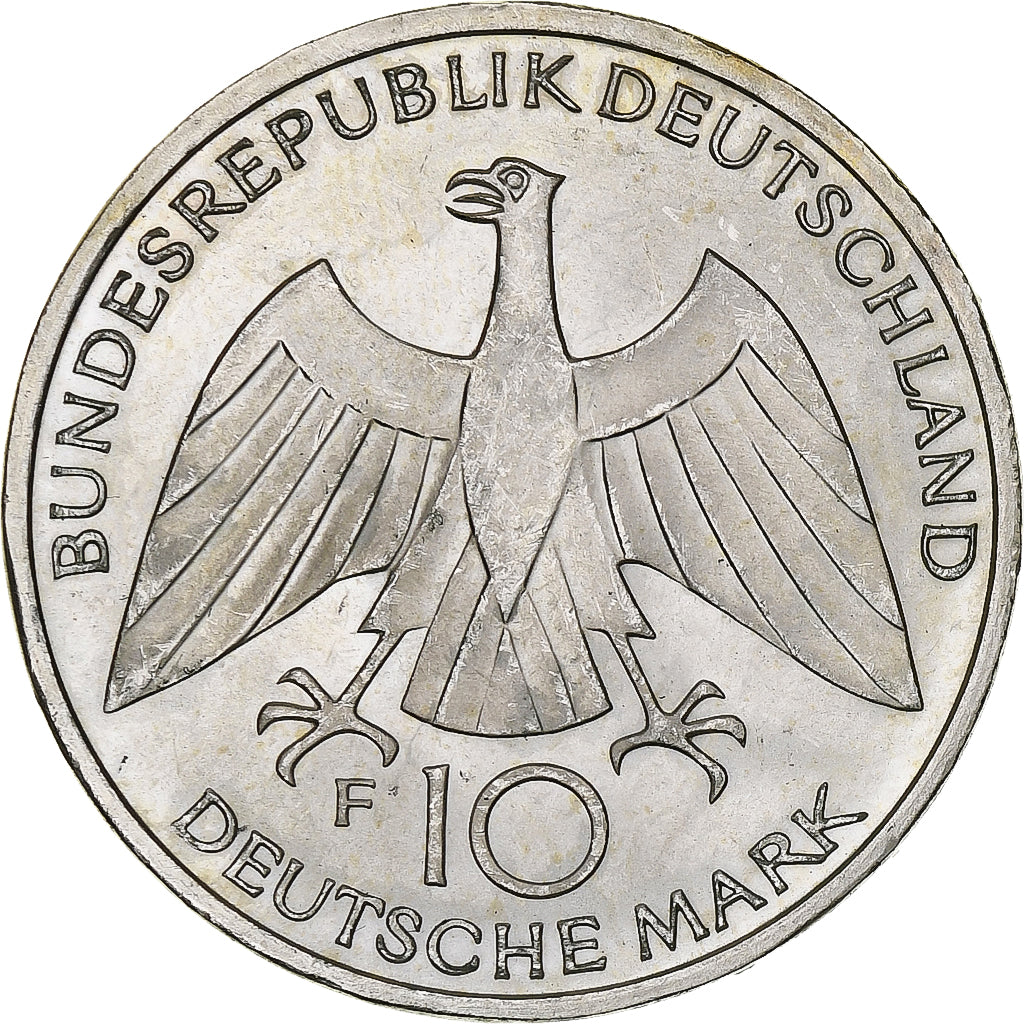Coin, GERMANY - FEDERAL REPUBLIC, 10 Mark, 1972, Stuttgart, MS(60-62), Silver