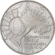 Coin, GERMANY - FEDERAL REPUBLIC, 10 Mark, 1972, Stuttgart, MS(63), Silver