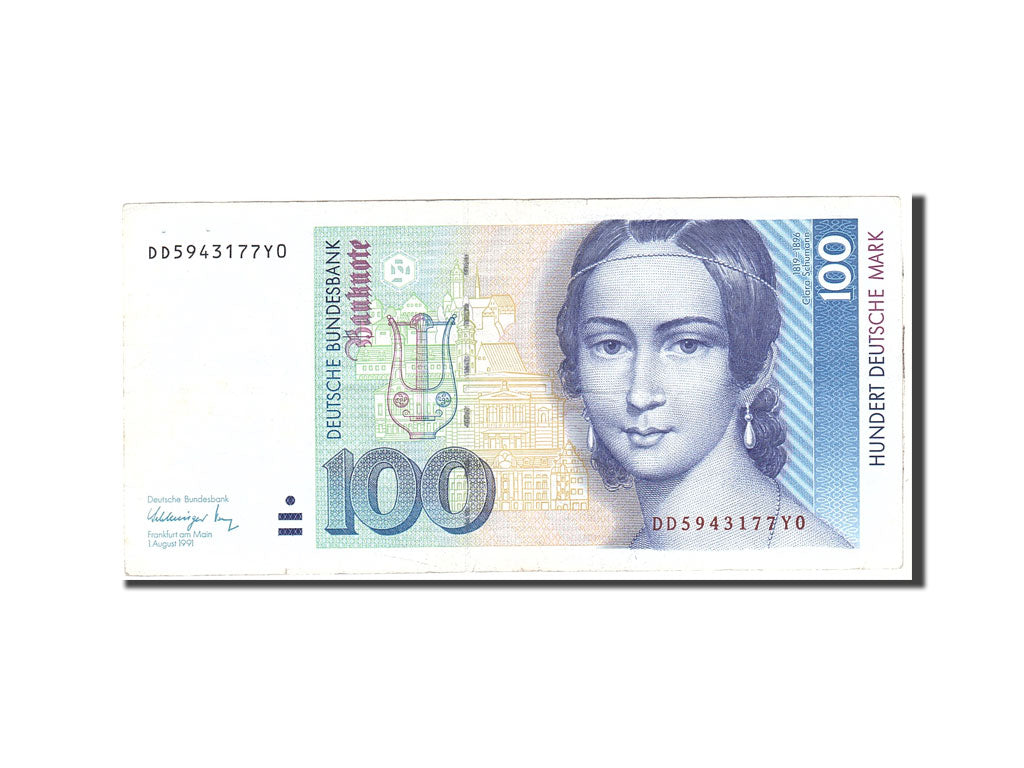 Banknote, GERMANY - FEDERAL REPUBLIC, 100 Deutsche Mark, 1991, 1991-08-01
