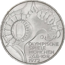 Coin, GERMANY - FEDERAL REPUBLIC, 10 Mark, 1972, Munich, AU(55-58), Silver