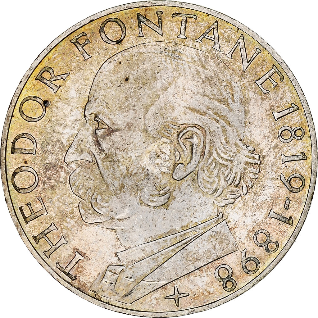Coin, GERMANY - FEDERAL REPUBLIC, 5 Mark, 1969, Karlsruhe, Germany, AU(55-58)