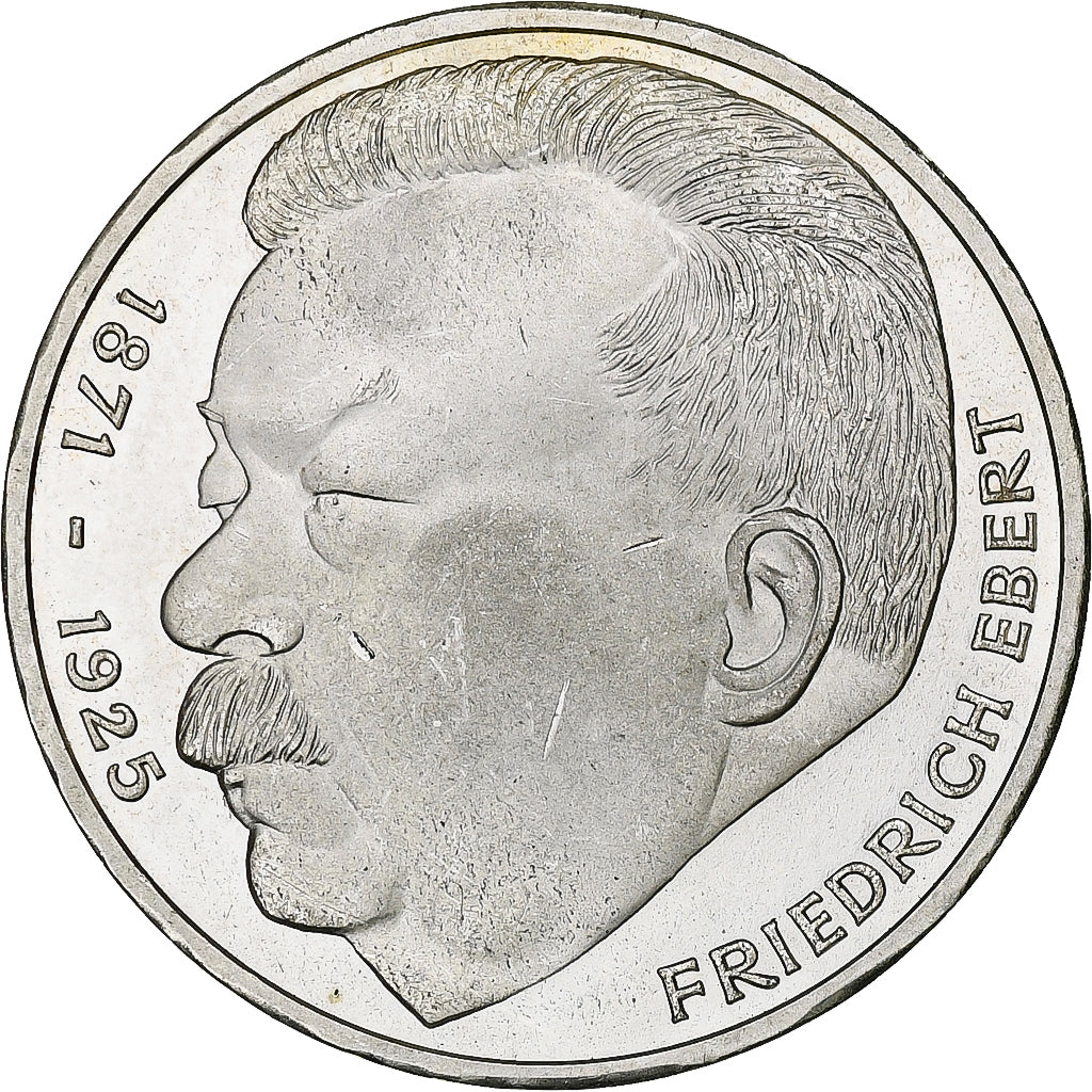 Moneta, Niemcy - RFN, 5 Mark, 1975, Hamburg, Germany, MS(60-62), Srebro, KM:141
