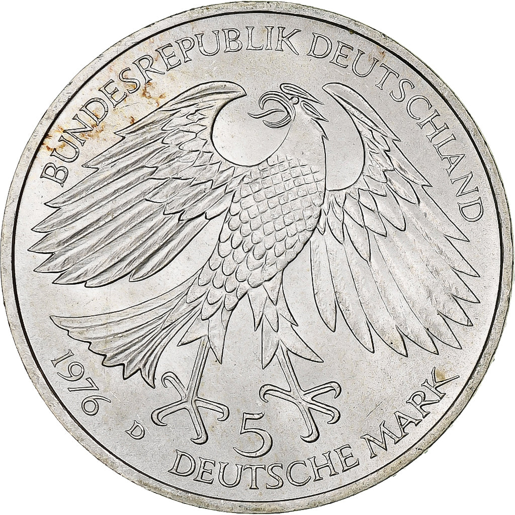 Coin, GERMANY - FEDERAL REPUBLIC, 5 Mark, 1976, Munich, Germany, MS(60-62)