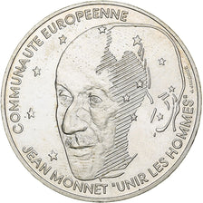 Münze, Frankreich, Jean Monnet, 100 Francs, 1992, Paris, VZ+, Silber, KM:1120