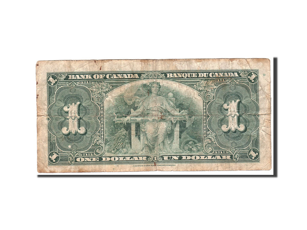 Banknote, Canada, 1 Dollar, 1937, 1937-01-02, KM:58d, VG(8-10)