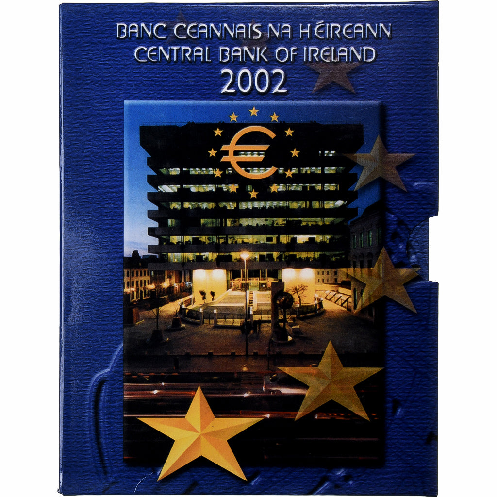 Irlandia, 1 Cent to 2 Euro, euro set, 2002, Central Bank of Ireland, MS(65-70)