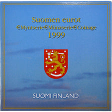 Finlandia, 1 Cent to 2 Euro, euro set, 1999, Mint of Finland, BU, FDC, Sin