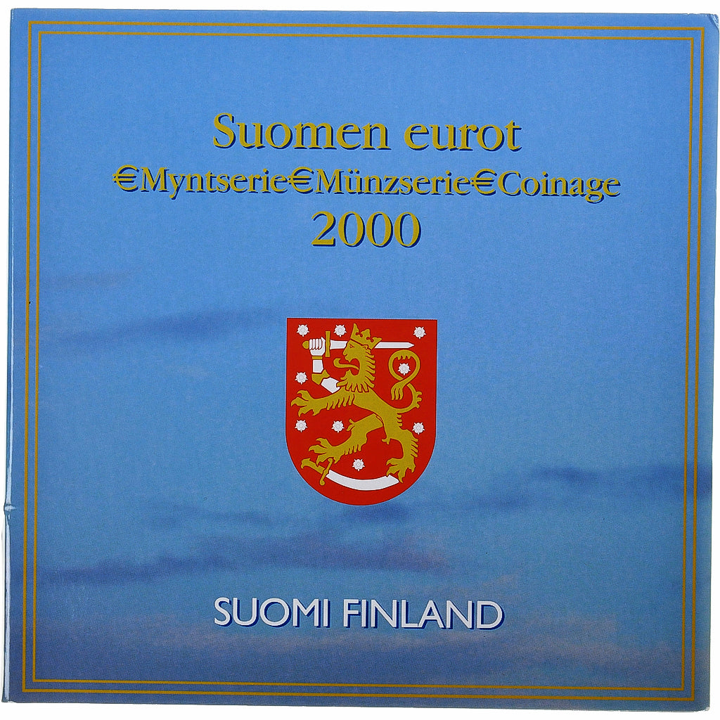 Finlande, 1 Cent to 2 Euro, euro set, 2000, Mint of Finland, BU, FDC