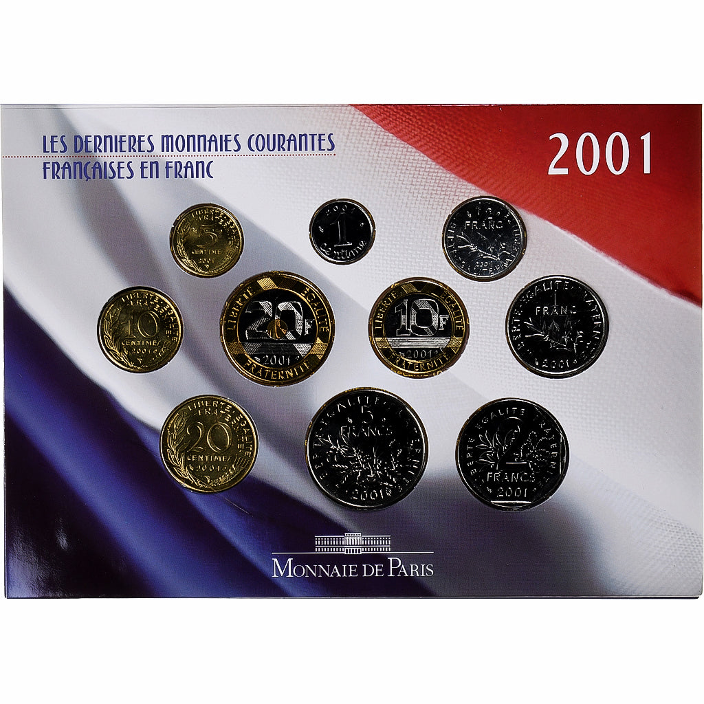France, Set, 2001, Paris, BU, MS(65-70), Gadoury:page 288