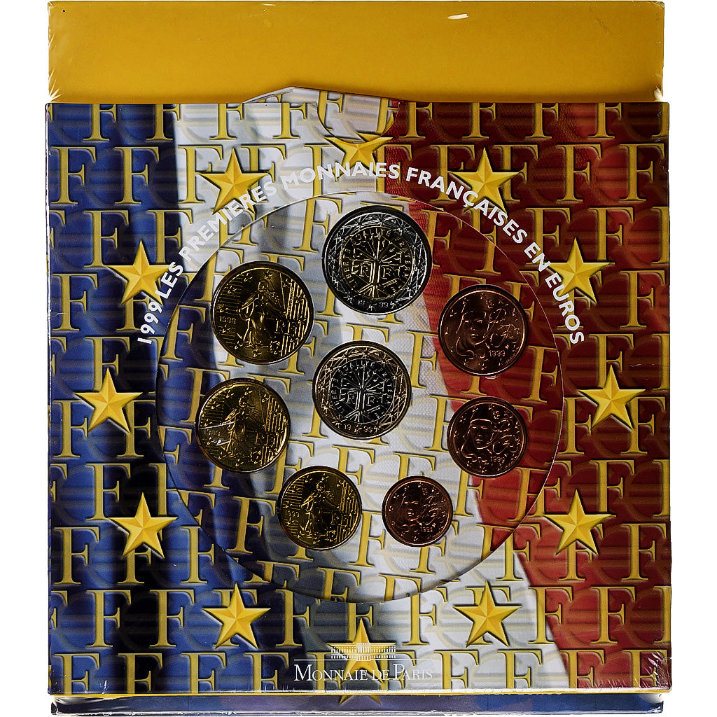 France, Monnaie de Paris, Euro-Set, 1999, FDC.BU, FDC, (No Composition)