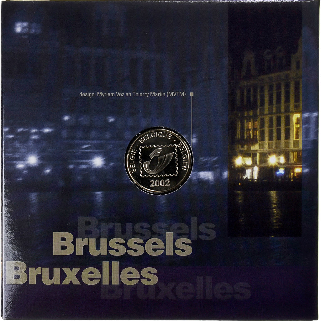 Belgique, 12 x 1c. - 12 x 2c. + jeton, 2002, FDC