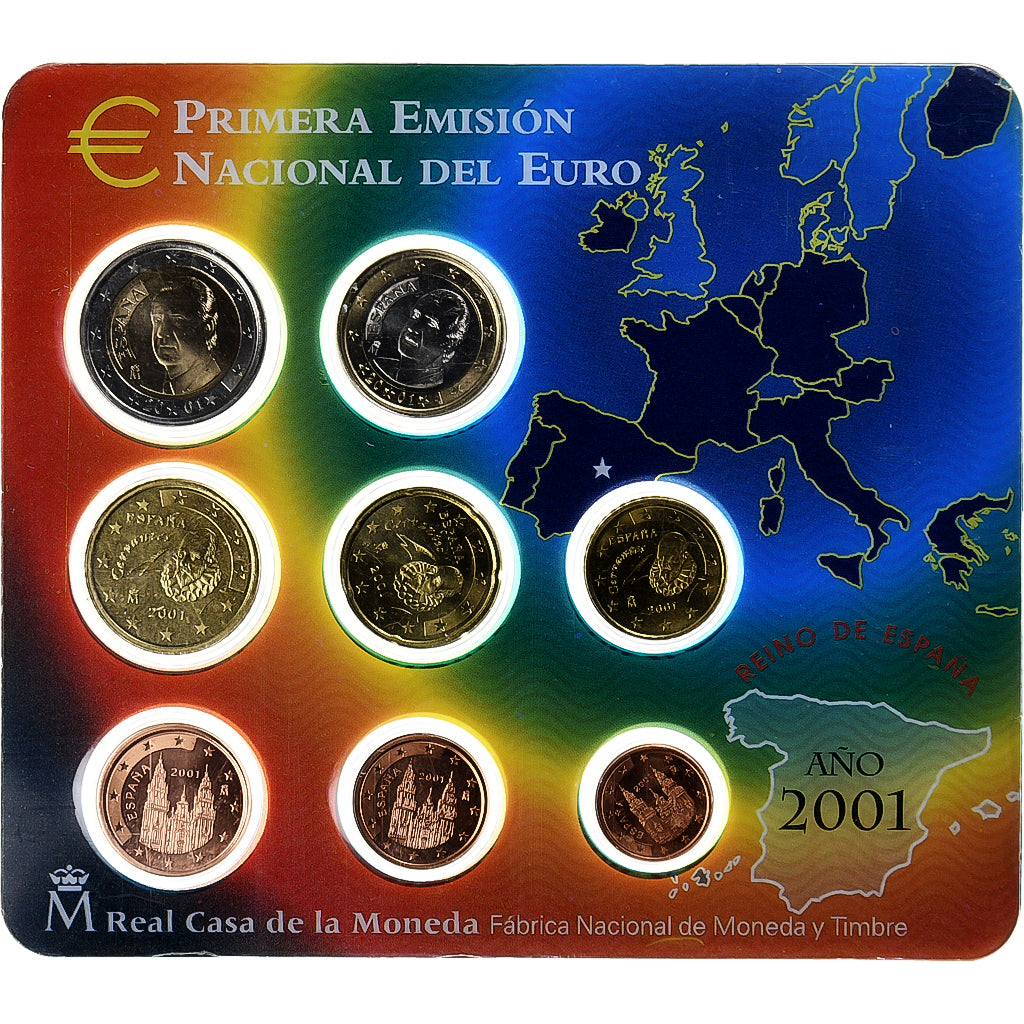 Hiszpania, Set, 2001, MS(65-70), ND