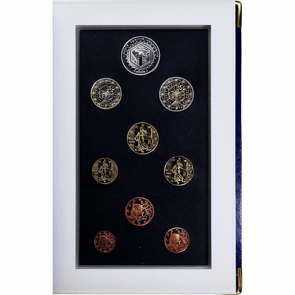 Francia, Proof Set Euro, 2005, Paris, FDC, N.C., Gadoury:page 339