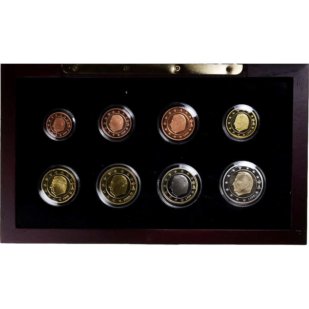 Belgium, Proof Set Euro, 1999, 1c à 2€, MS(65-70)
