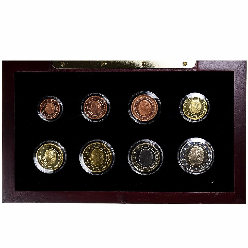 Belgium, Proof Set Euro, 2000, 1c à 2€, MS(65-70)