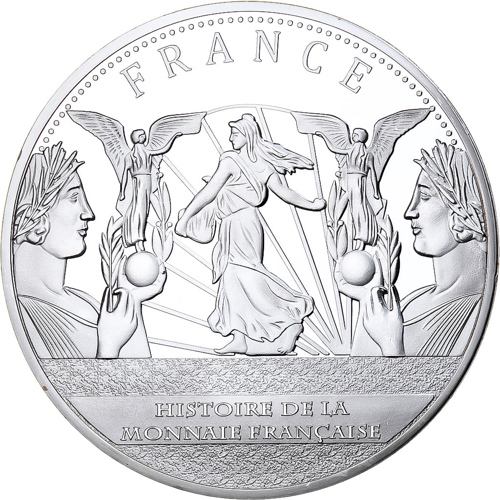Francja, medal, Histoire de la monnaie Française, 20 Francs 1907, Miedź