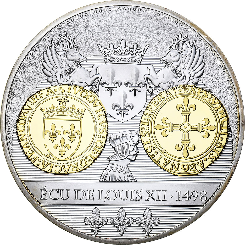 Francja, medal, Histoire de la Monnaie Française - Ecu de Louis XII, 1498