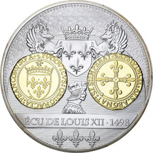 Francja, medal, Histoire de la Monnaie Française - Ecu de Louis XII, 1498