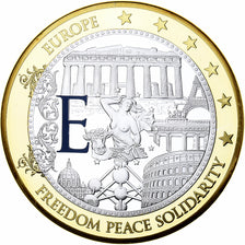 França, medalha, Géants Euro, Politics, Freedom, Peace, Solidarity, MS(65-70)