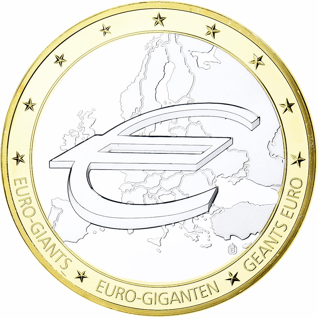 France, Médaille, Géants Euro, Politics, United in Diversity, FDC, Copper Clad